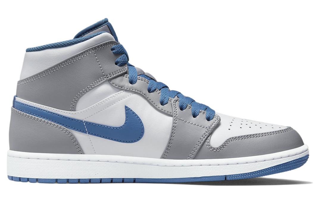 Air Jordan 1 Mid 'Cement Grey True Blue'