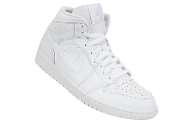 Air Jordan 1 Mid 'Triple White 2018'