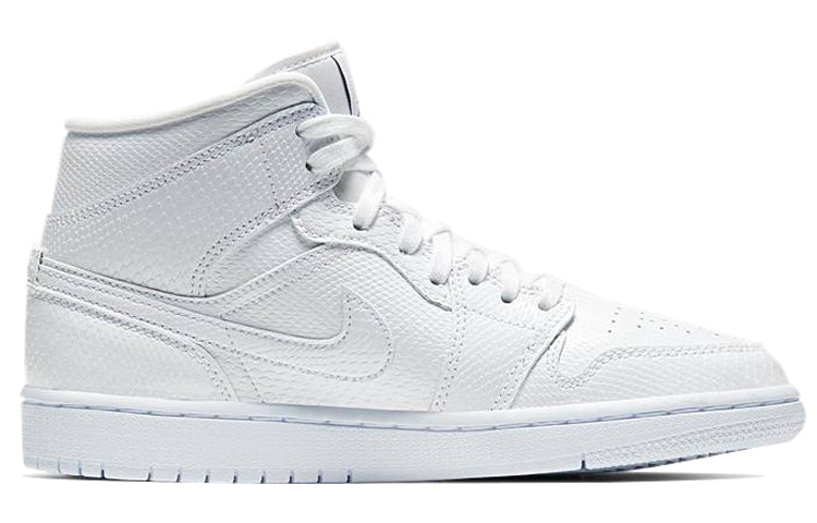 Air Jordan 1 Mid 'White Snakeskin'