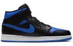 Air Jordan 1 Mid 'Black Hyper Royal'