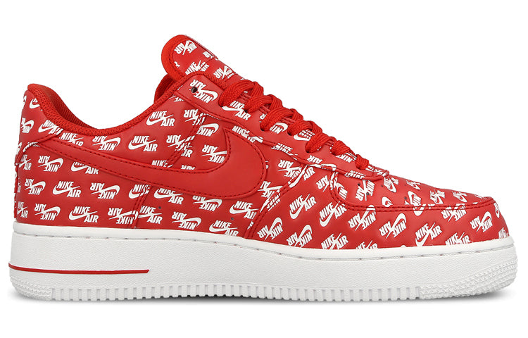 Nike Air Force 1 Low 07 QS 'All Over Logo Red'