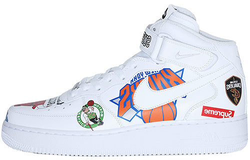 Nike Supreme x NBA x Air Force 1 Mid 07 'White'