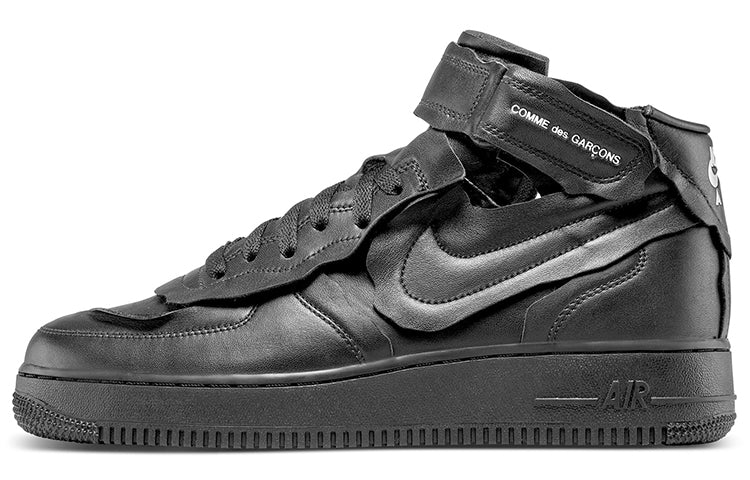 Nike COMME des GARCONS x Air Force 1 Mid 'Triple Black'