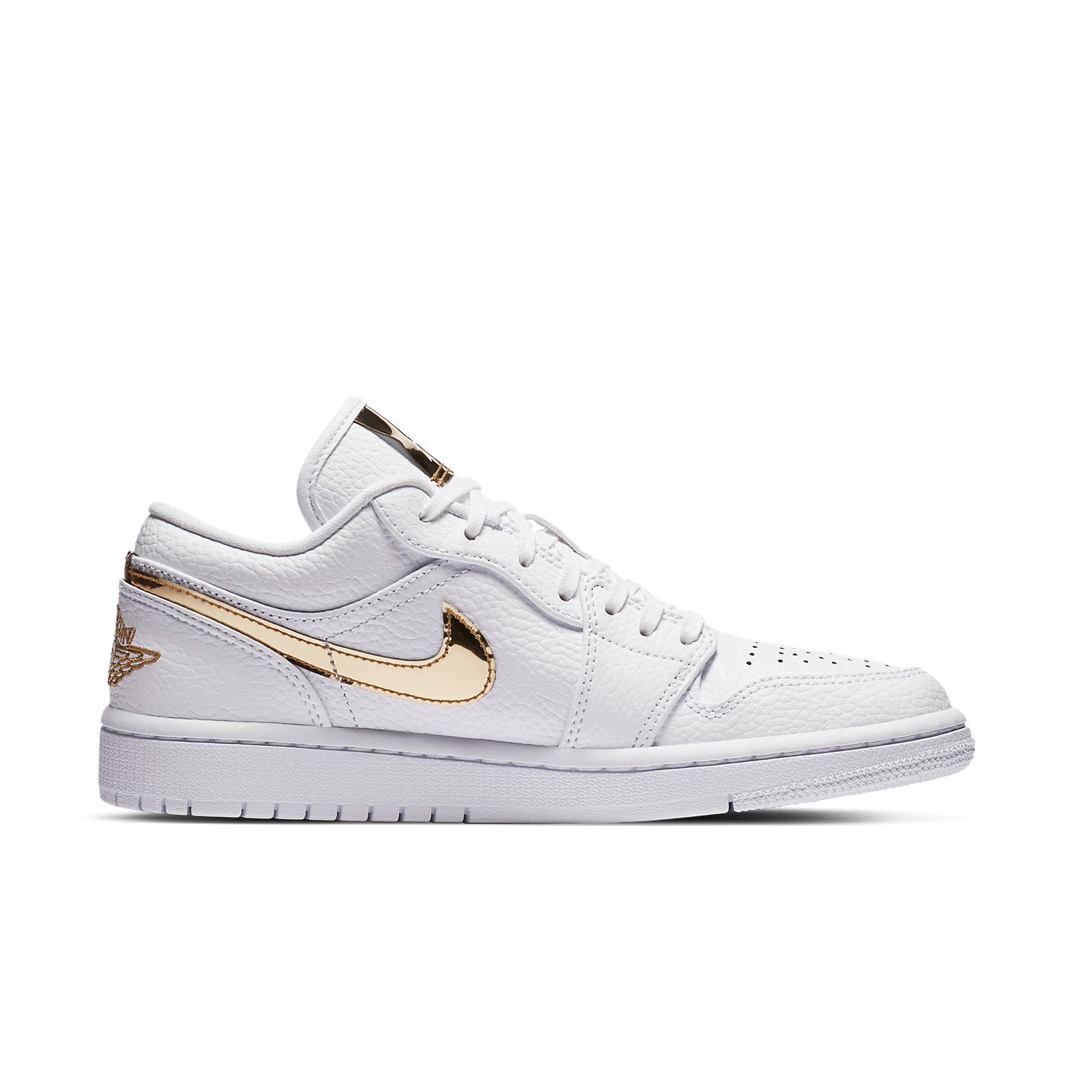 Air Jordan 1 Retro Low 'White Metallic Gold'