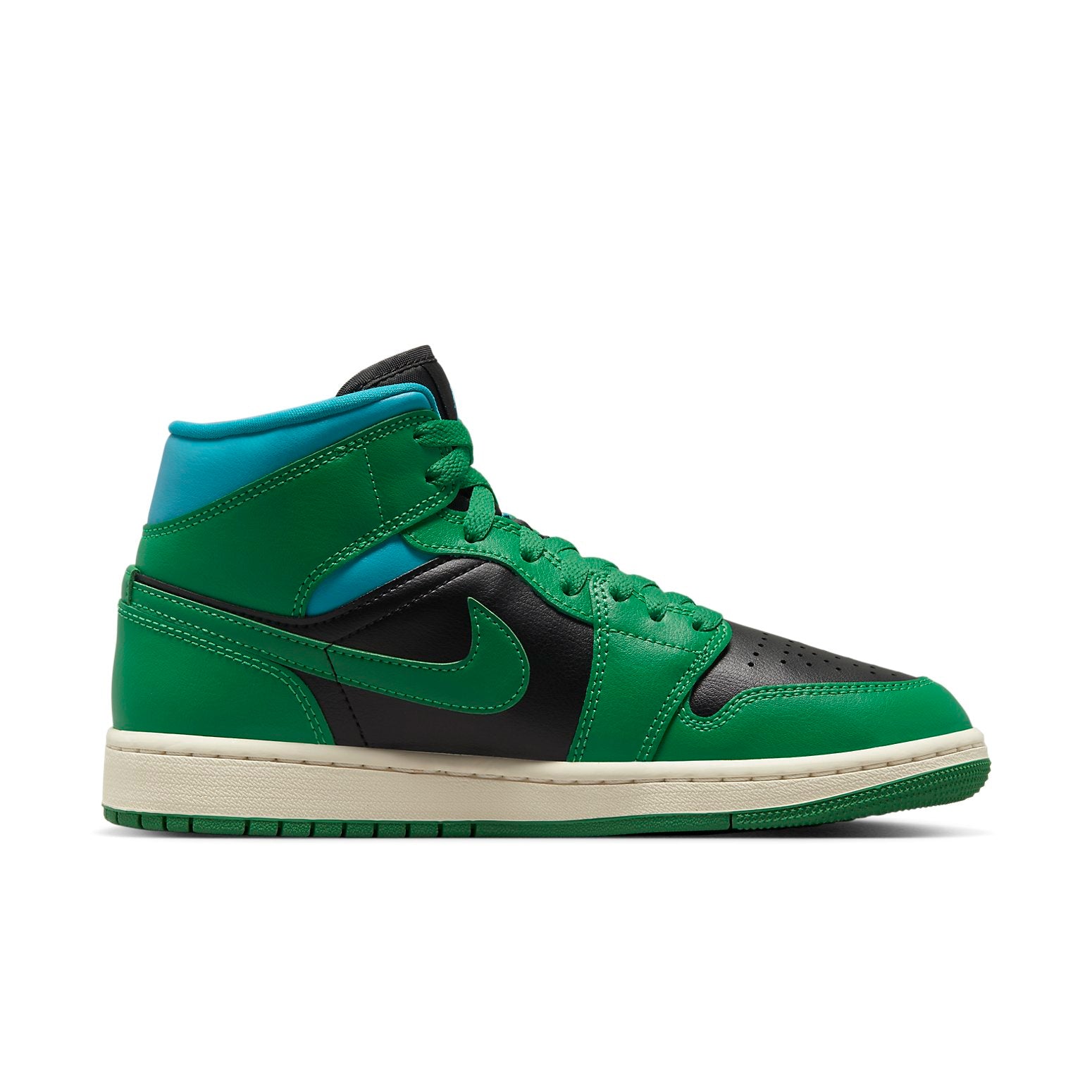 Jordan 1 Mid Lucky Green Aquatone