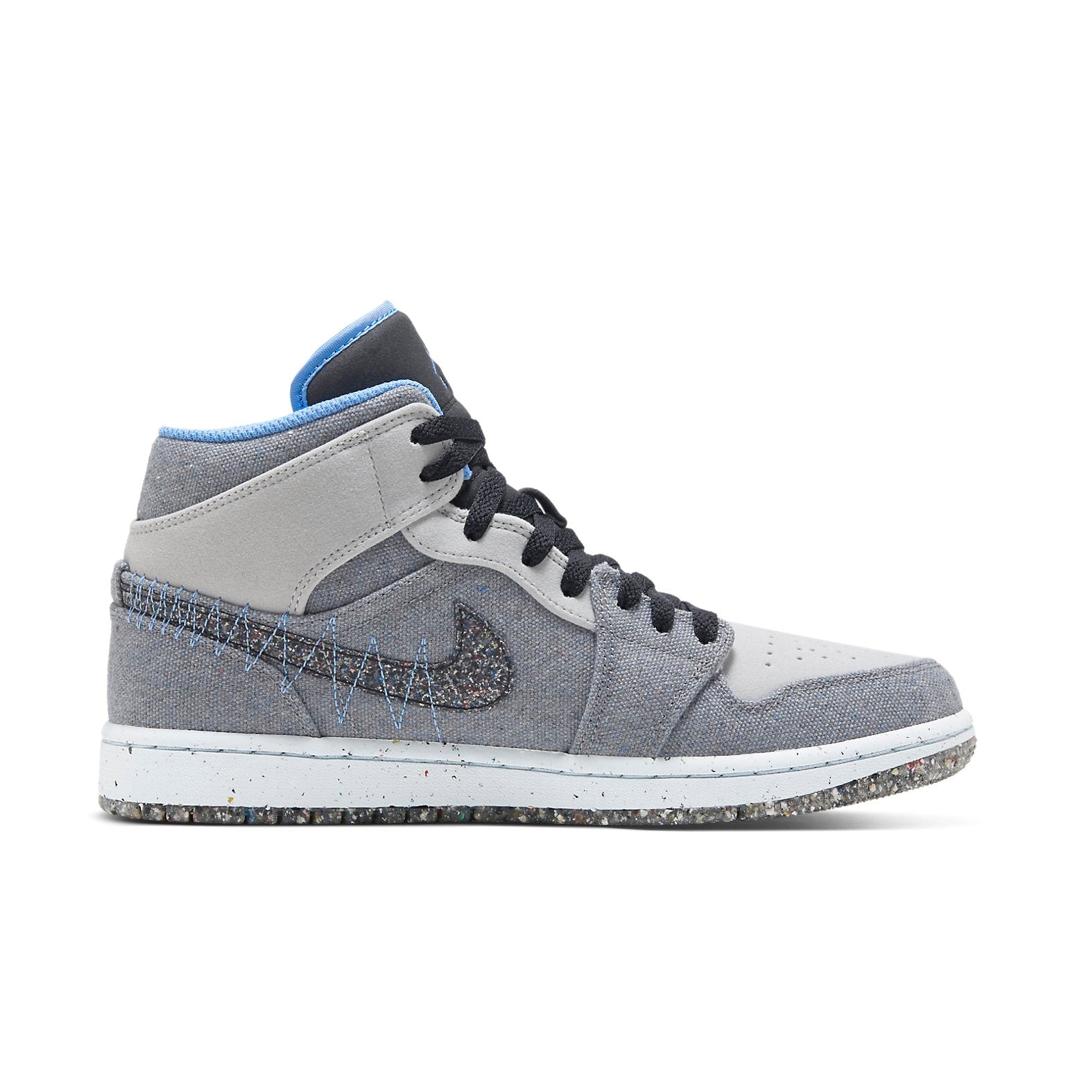 Air Jordan 1 Mid 'Crater Grey University Blue'