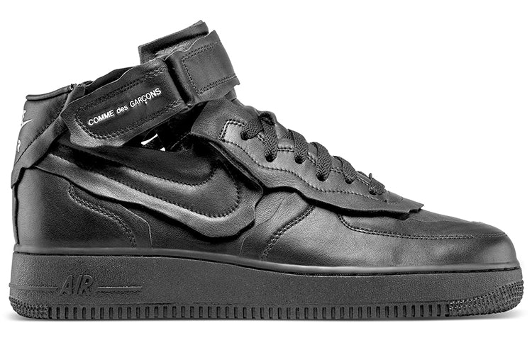 Nike COMME des GARCONS x Air Force 1 Mid 'Triple Black'