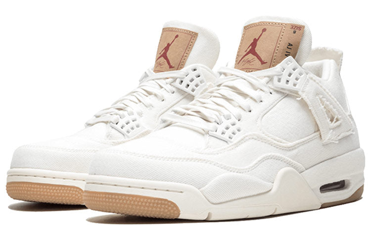 Levi's x Air Jordan 4 Retro 'White Denim'