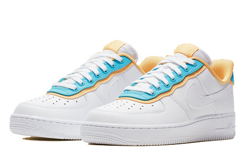 Nike Air Force 1 Low SE 'White Light Blue Fury Topaz Gold'