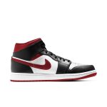 Air Jordan 1 Mid 'Black White Gym Red'