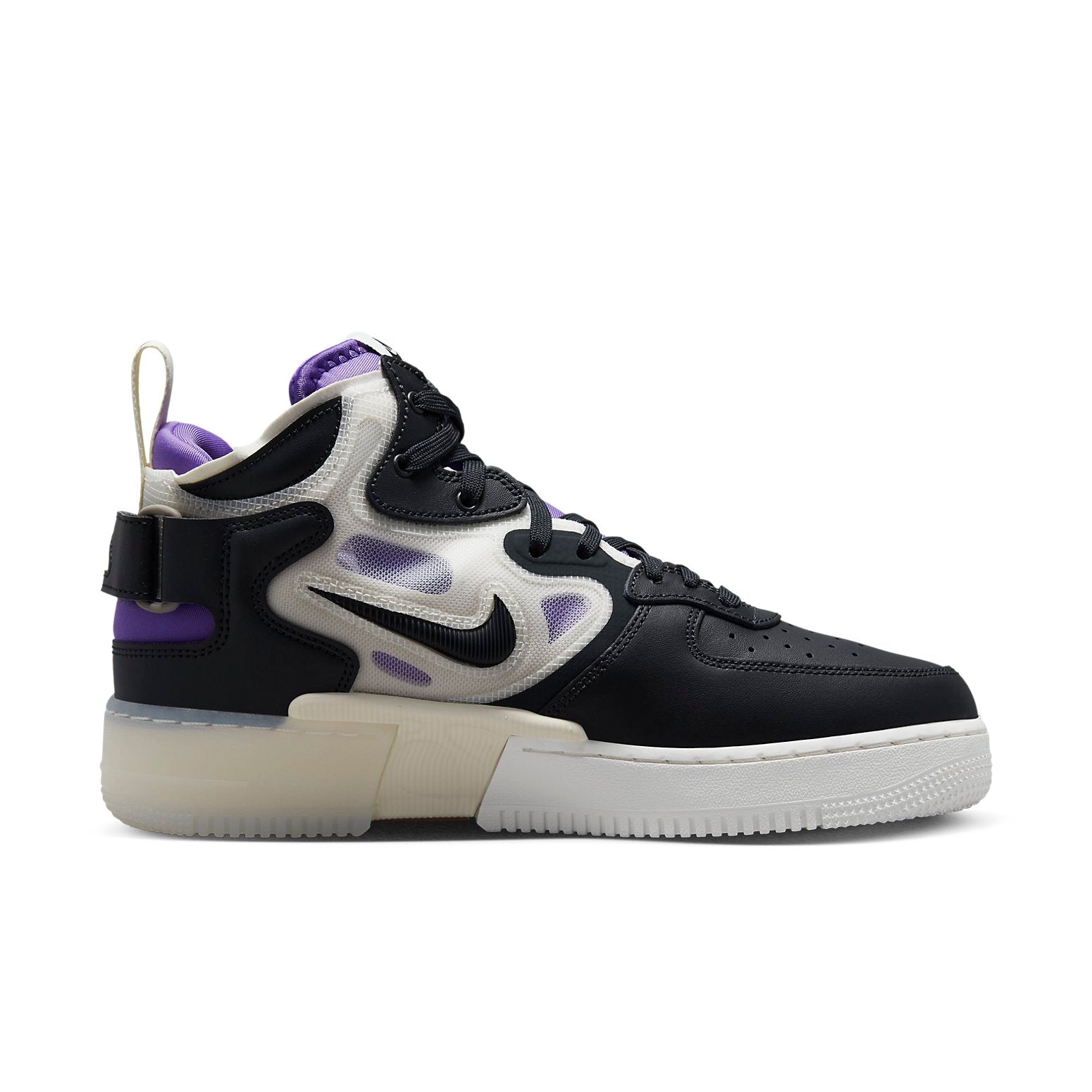 Nike Air Force 1 Mid React 'Off Noir Action Grape'