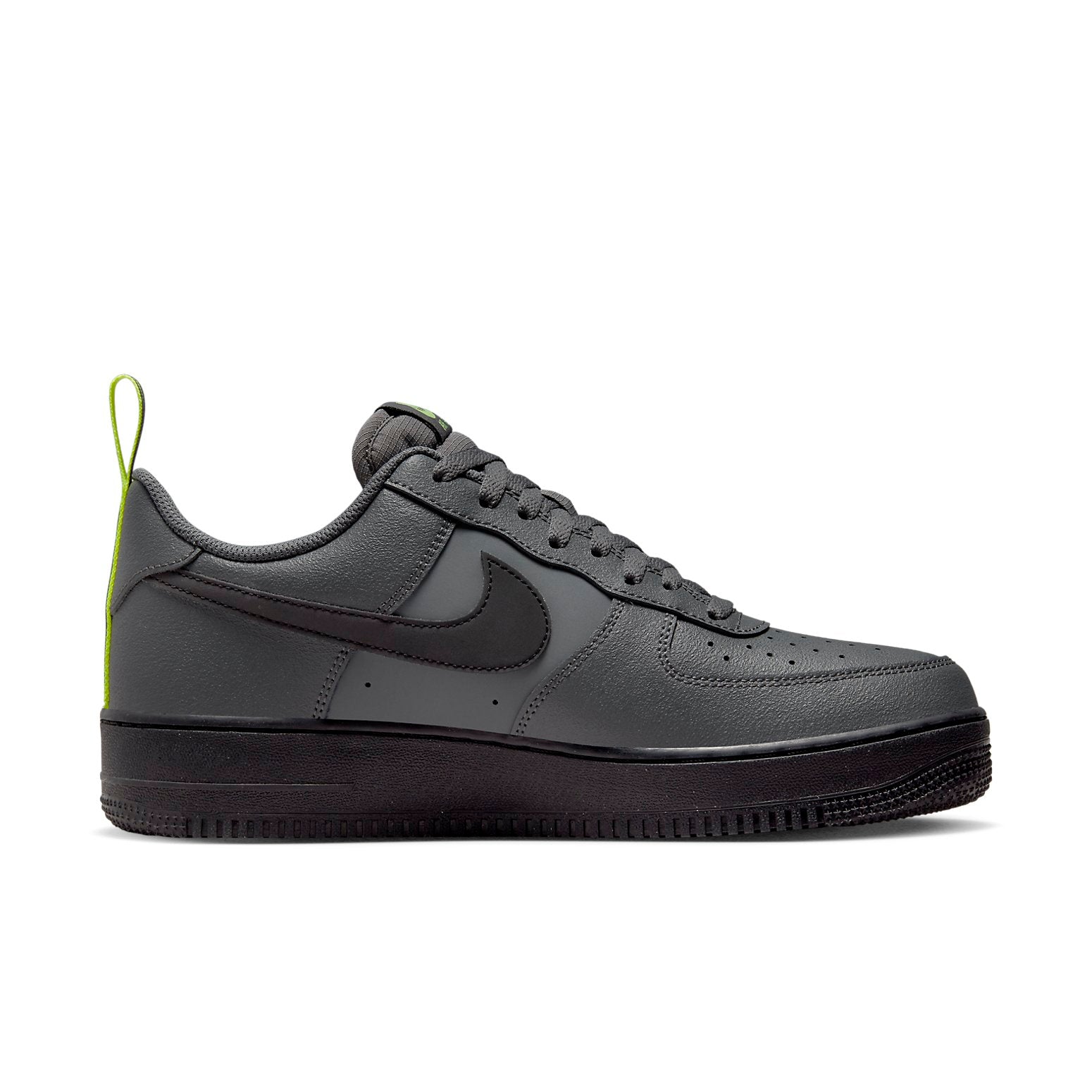 Nike Air Force 1 Low Grey Black Low Tops Casual Skateboarding Shoes