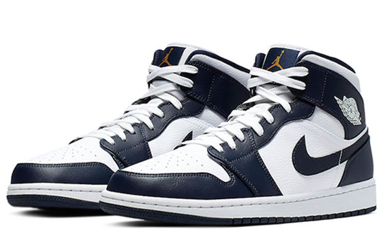 Air Jordan 1 Mid 'Obsidian White'