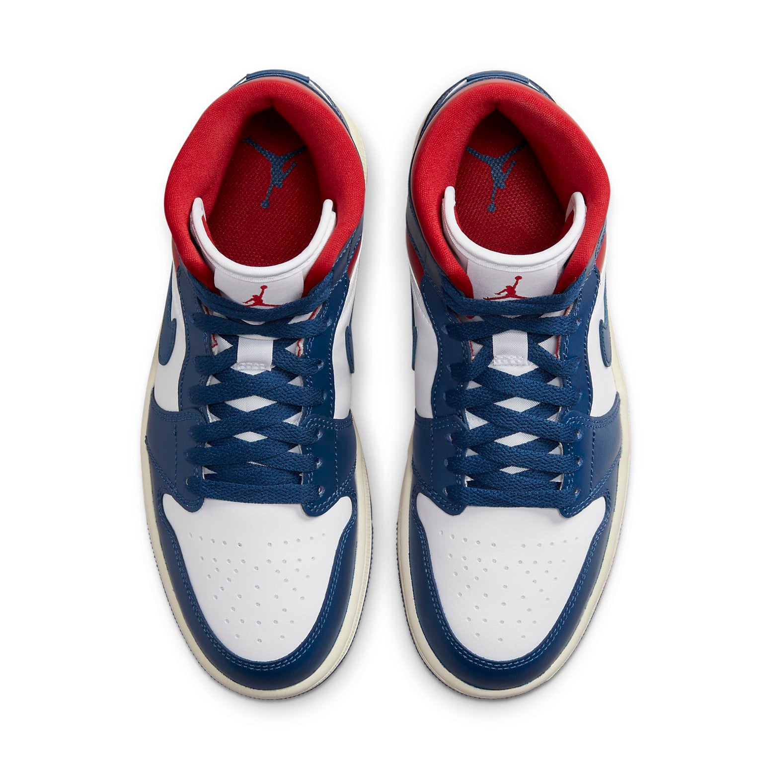 Air Jordan 1 Mid 'French Blue Gym Red'