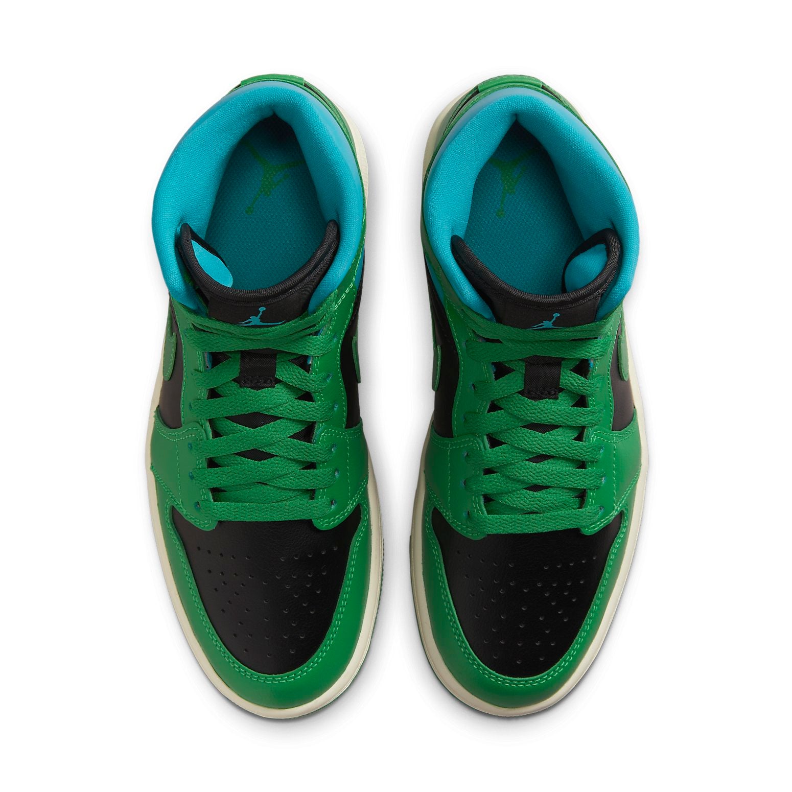 Jordan 1 Mid Lucky Green Aquatone