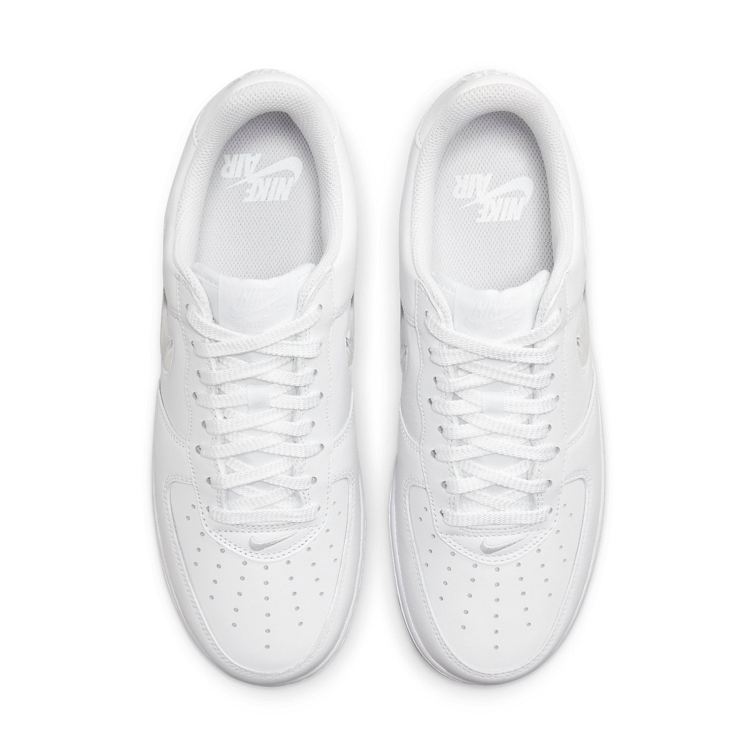 Nike Air Force 1 Low 07 Retro 'Color of the Month Jewel Swoosh Triple White'