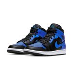 Air Jordan 1 Mid 'Hyper Royal Black'