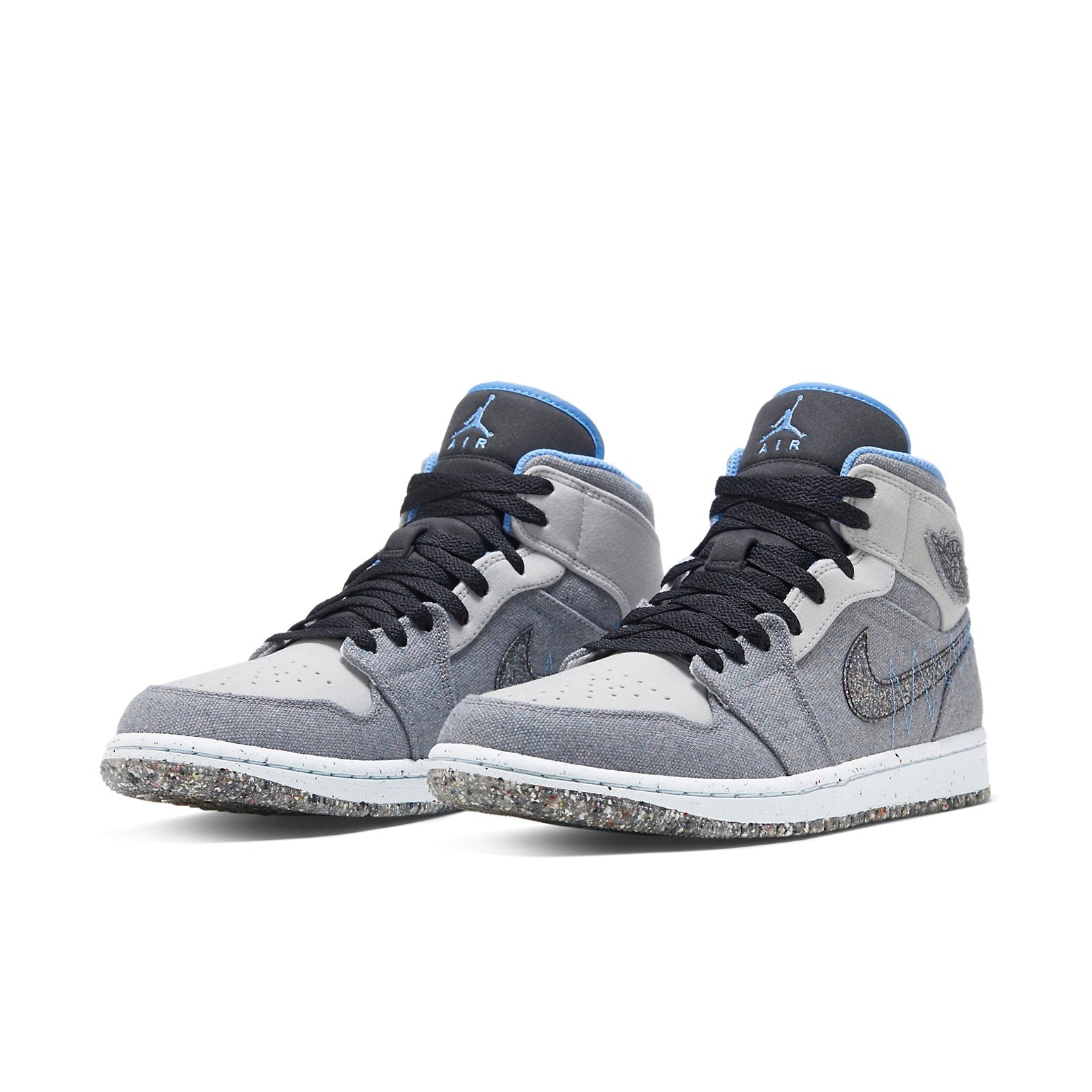 Air Jordan 1 Mid 'Crater Grey University Blue'