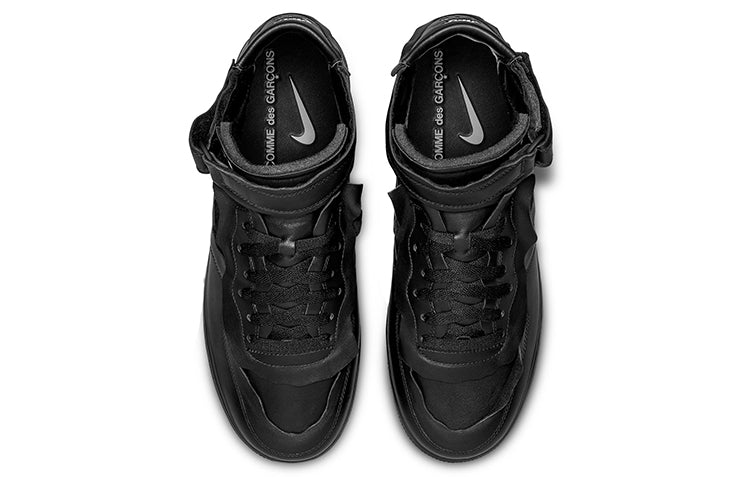 Nike COMME des GARCONS x Air Force 1 Mid 'Triple Black'