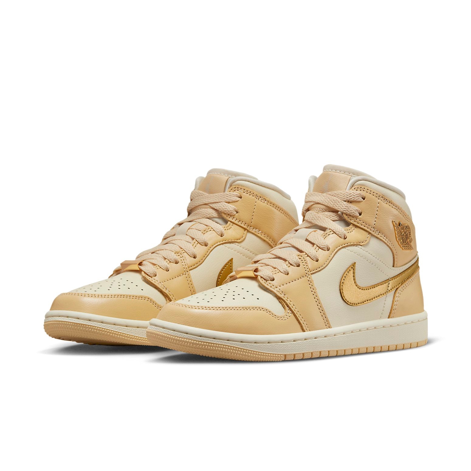 Air Jordan 1 Mid 'Pale Vanilla Gold'