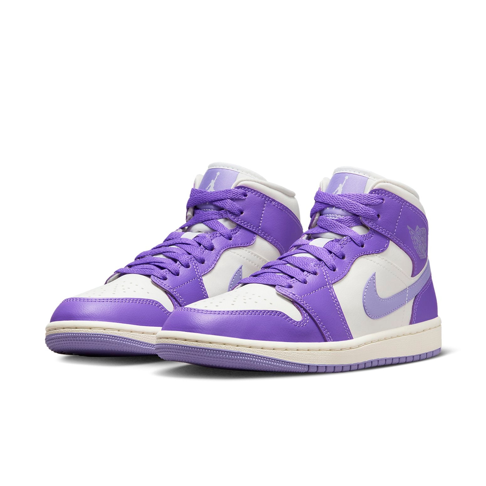 Air Jordan 1 Mid 'Purple White'