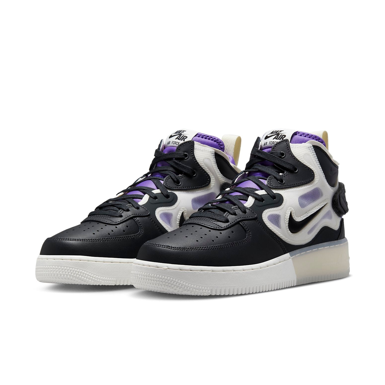 Nike Air Force 1 Mid React 'Off Noir Action Grape'