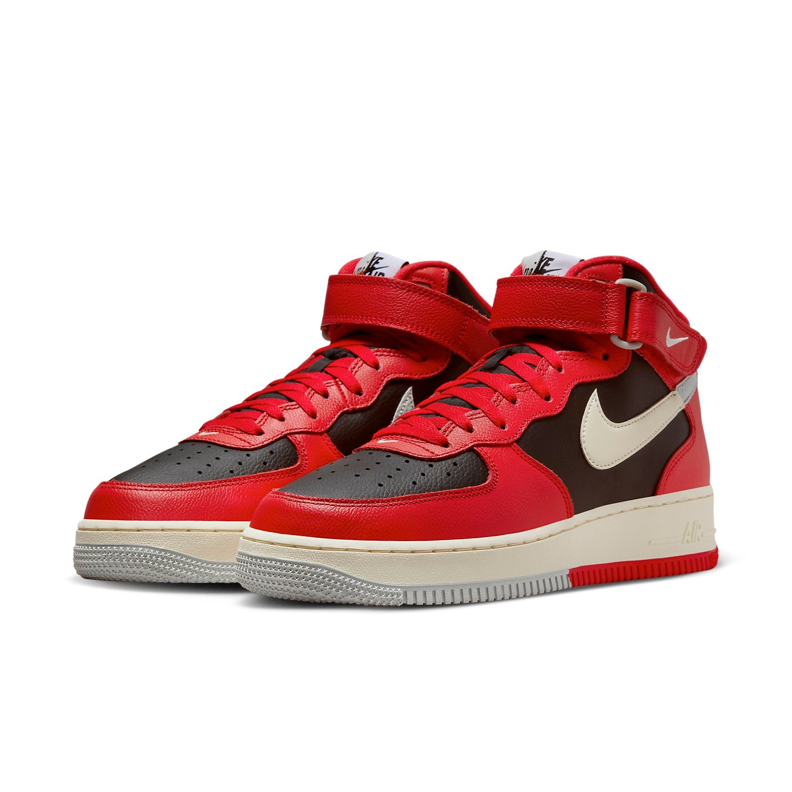 Nike Air Force 1 Mid LV8 'Split Black Red'