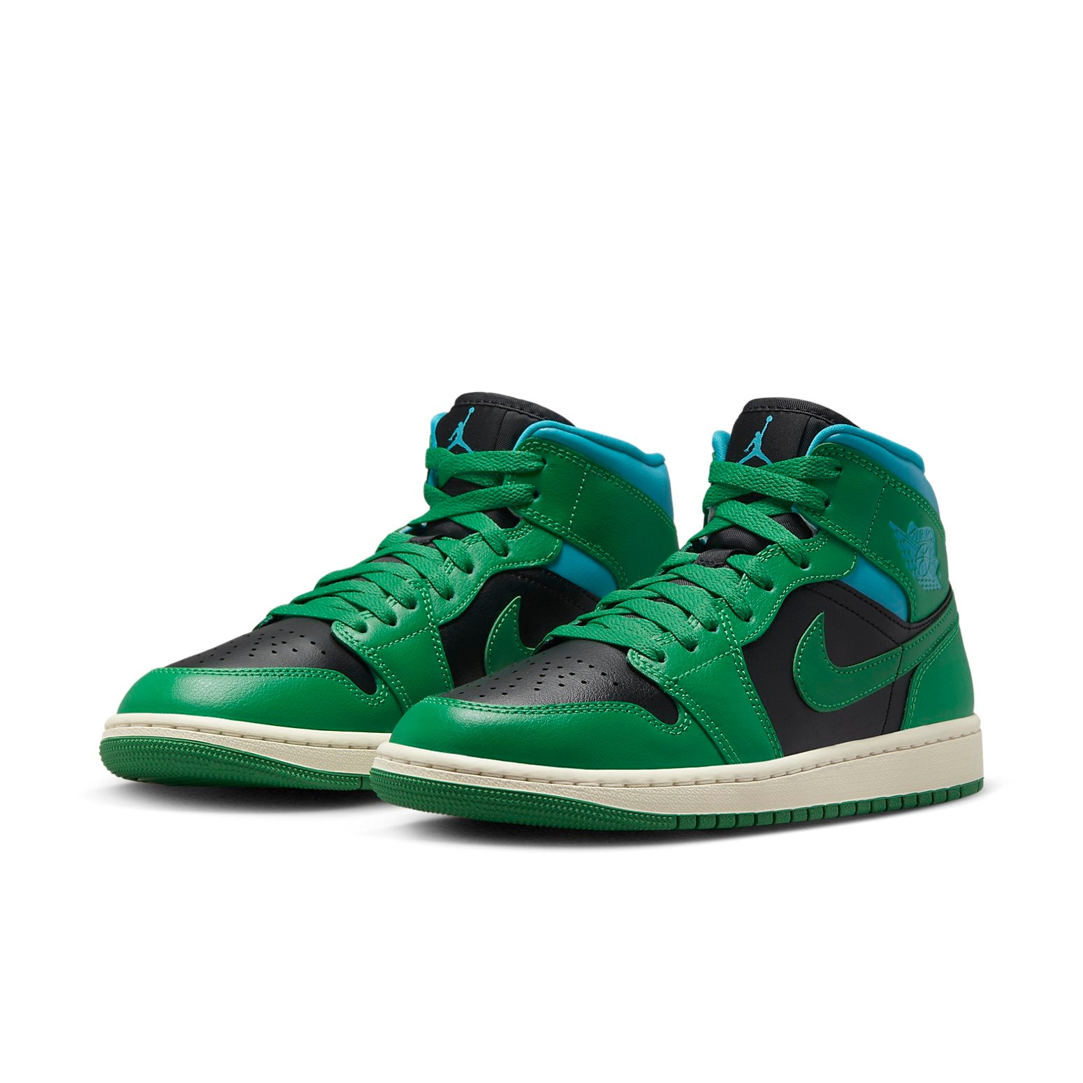 Jordan 1 Mid Lucky Green Aquatone