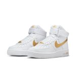 Nike Air Force 1 High 'White Metallic Gold'