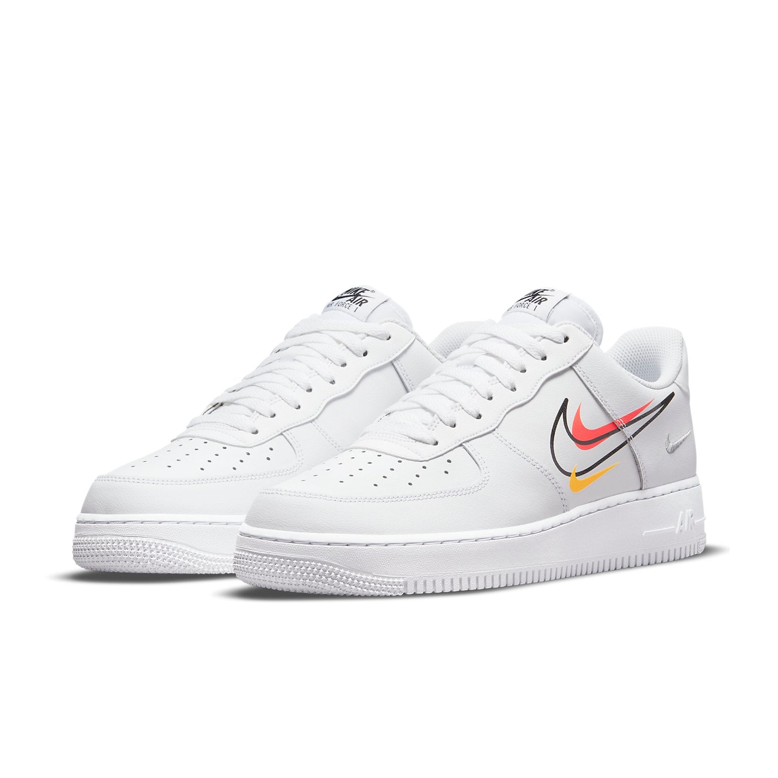 Nike Air Force 1 Low 'Multi-Swoosh Orange Yellow'