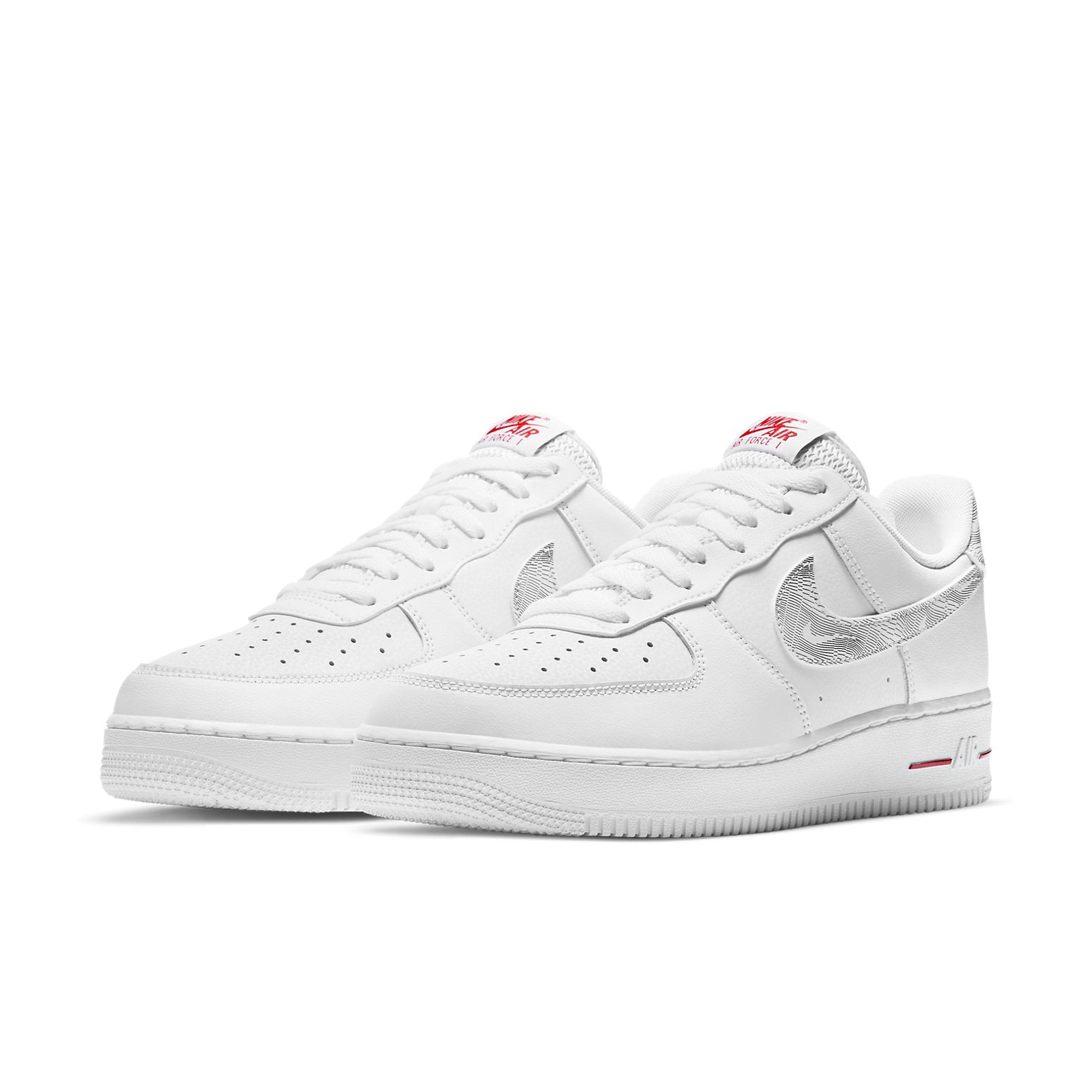 Nike Air Force 1 Low 'Topography Pack - White University Red'