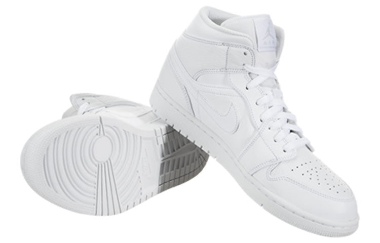 Air Jordan 1 Mid 'Triple White 2018'