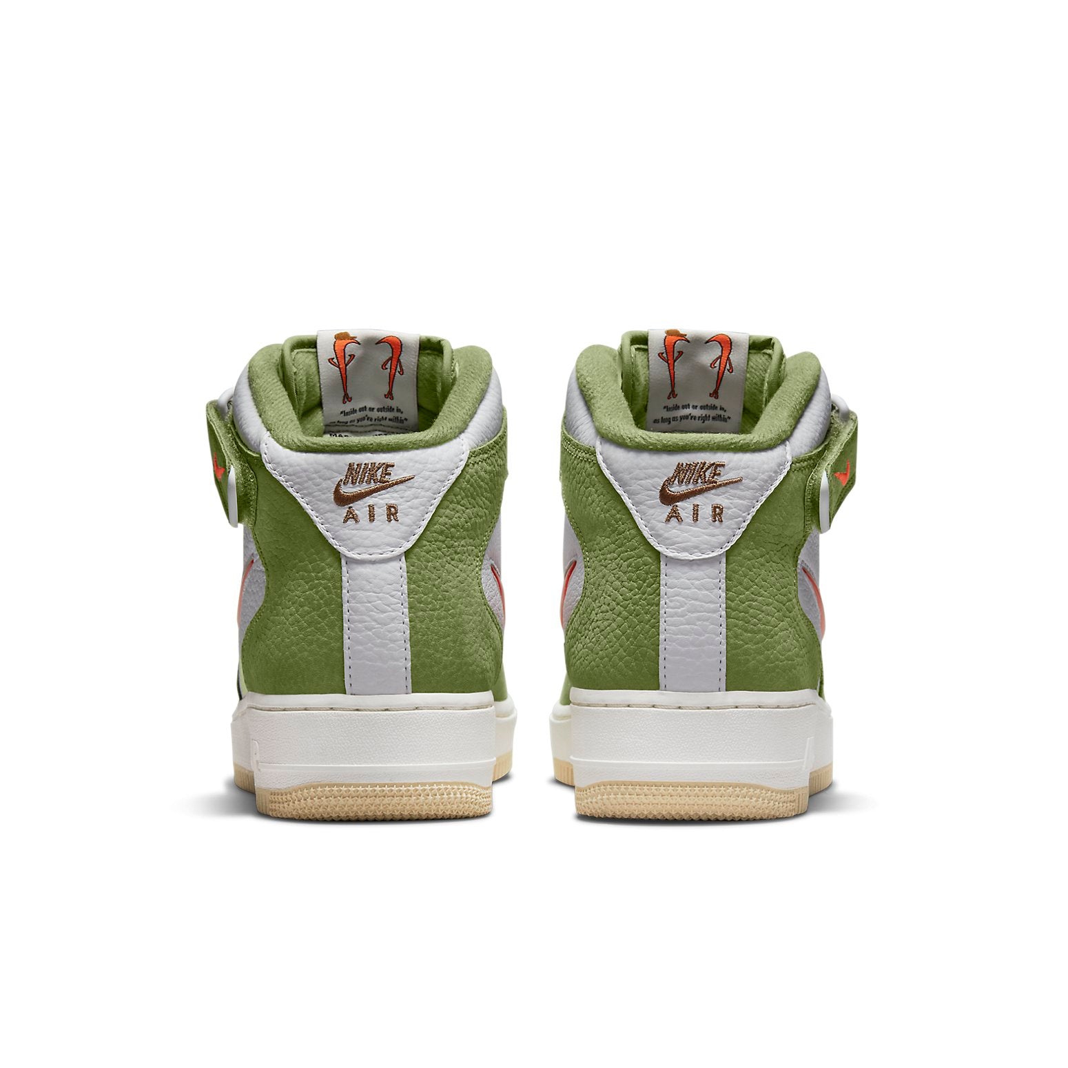 Nike Air Force 1 Mid QS 'Olive Green Total Orange'