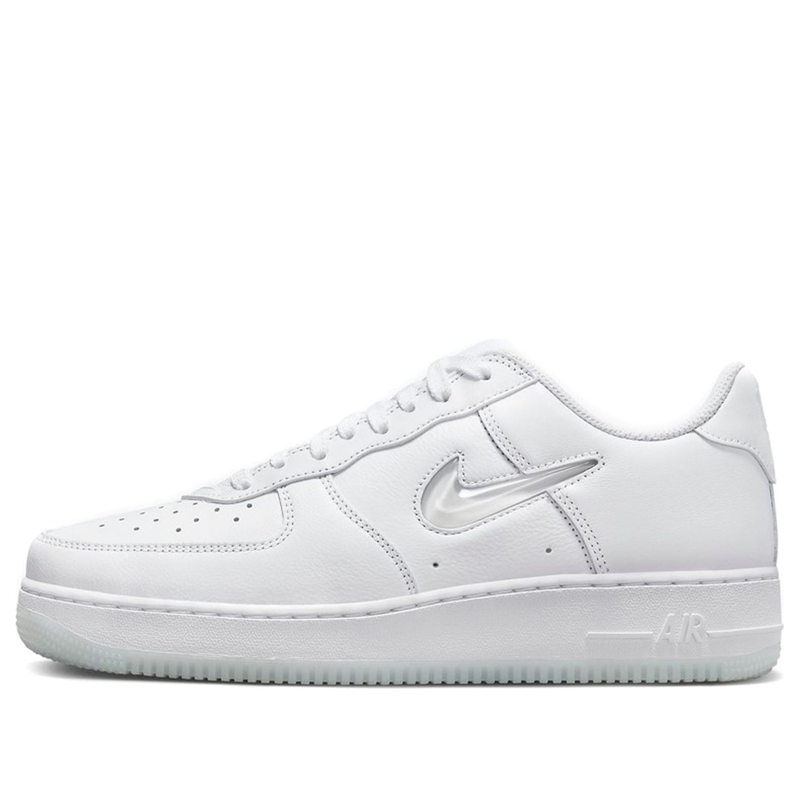 Nike Air Force 1 Low 07 Retro 'Color of the Month Jewel Swoosh Triple White'