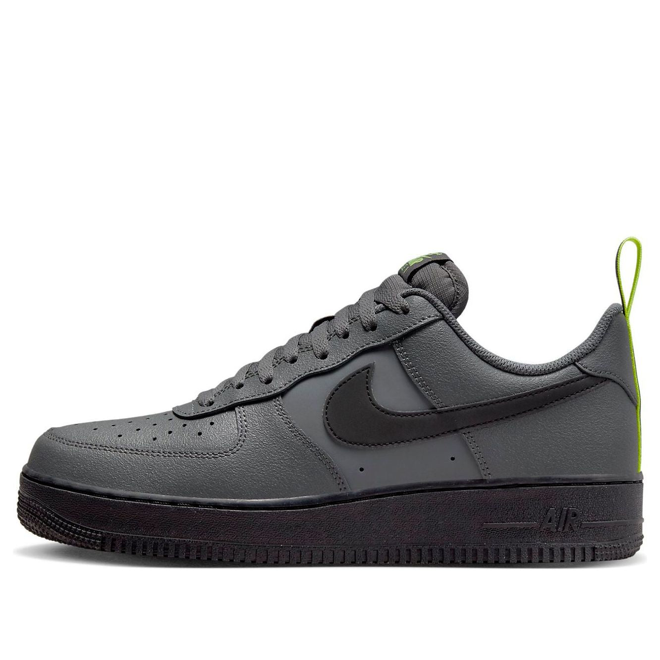 Nike Air Force 1 Low Grey Black Low Tops Casual Skateboarding Shoes