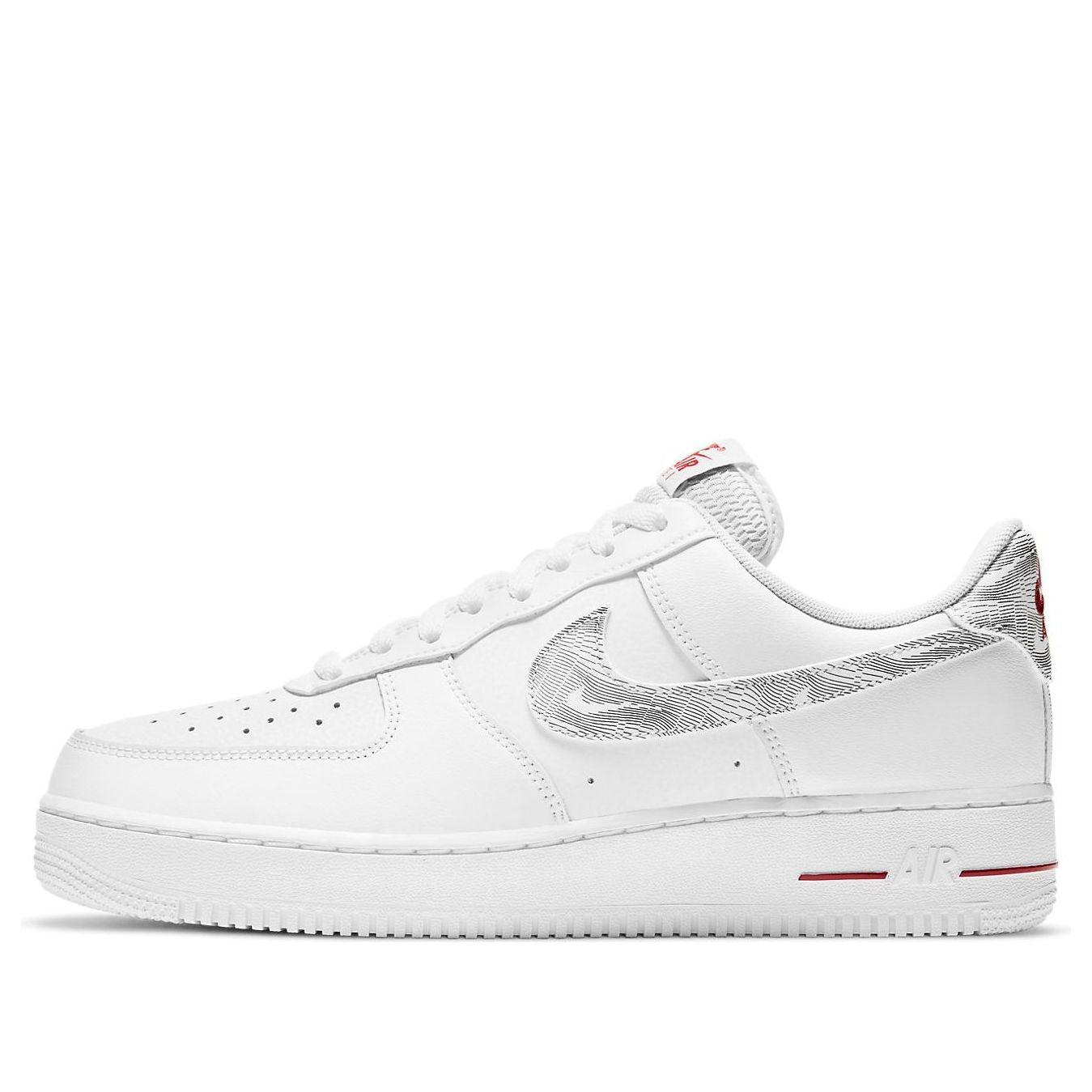 Nike Air Force 1 Low 'Topography Pack - White University Red'