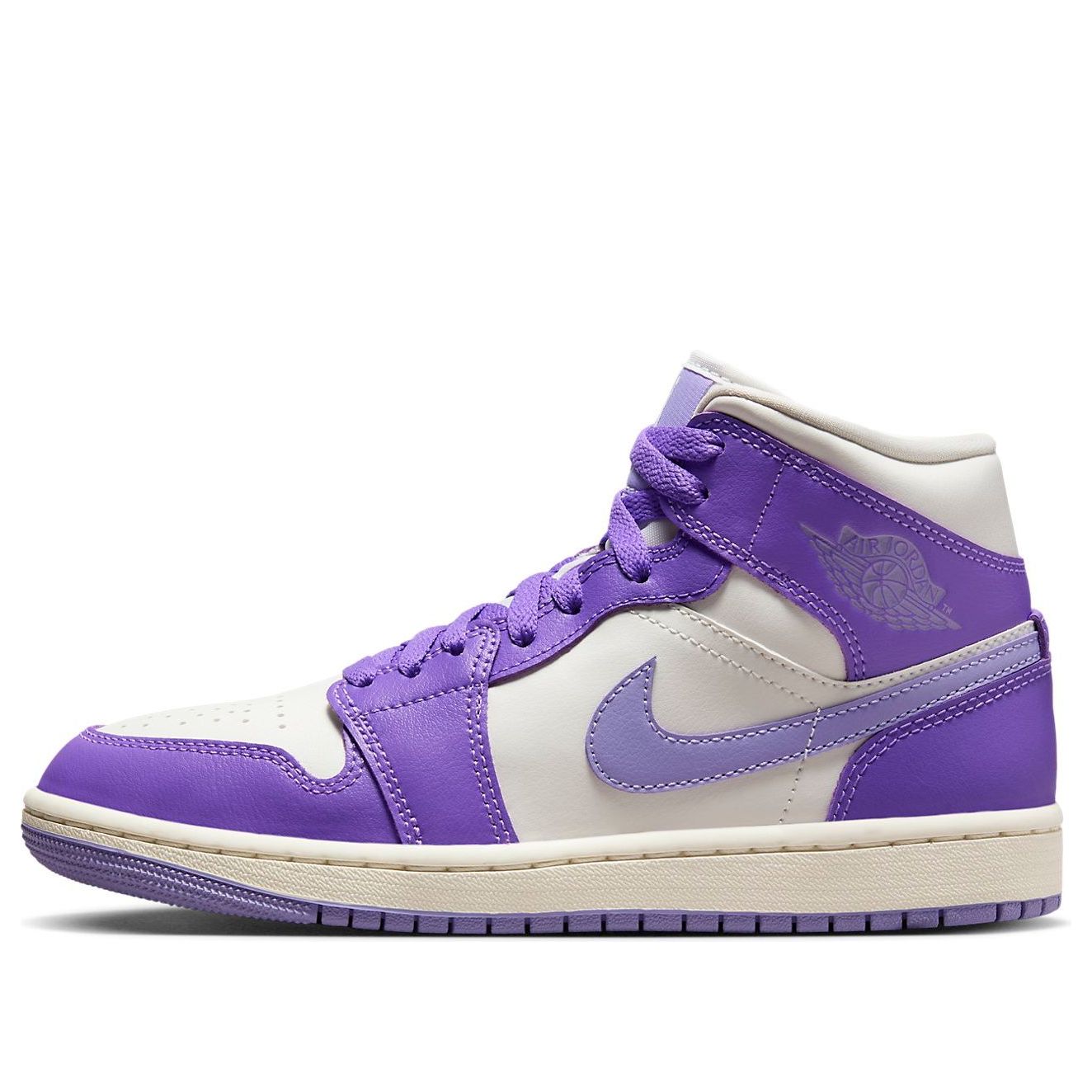 Air Jordan 1 Mid 'Purple White'