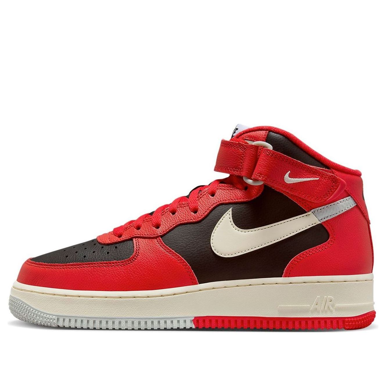 Nike Air Force 1 Mid LV8 'Split Black Red'