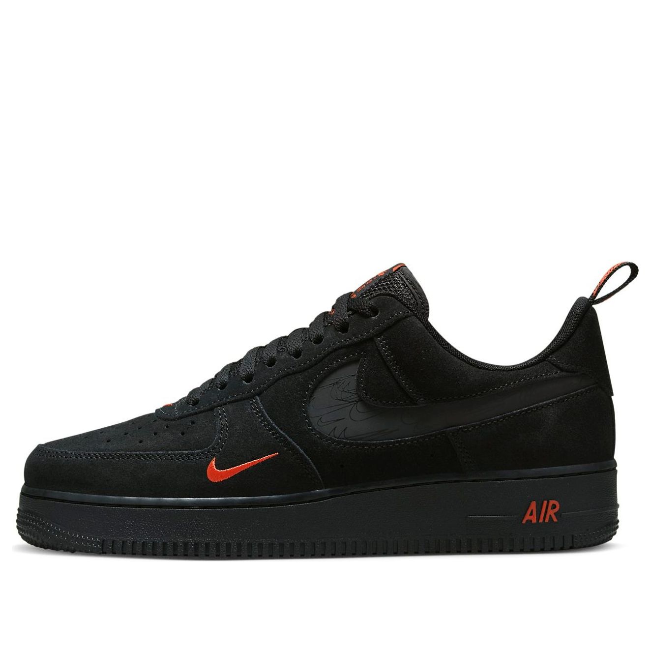 Nike Air Force 1 Low '07 LV8 'Multi-Swoosh Black Crimson'