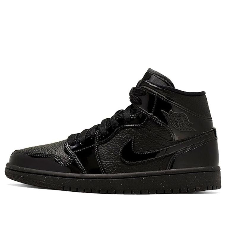 Air Jordan 1 Mid Patent 'Triple Black'