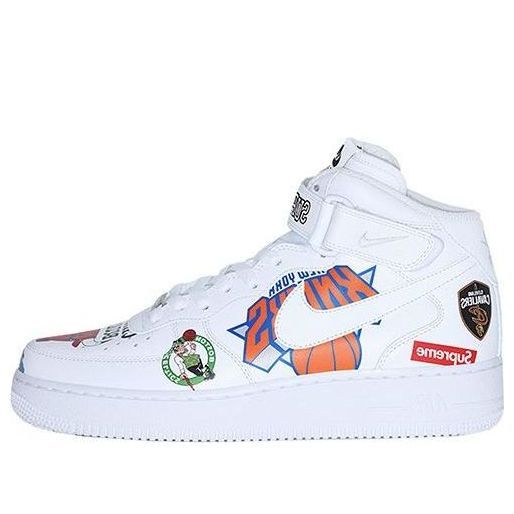 Nike Supreme x NBA x Air Force 1 Mid 07 'White'