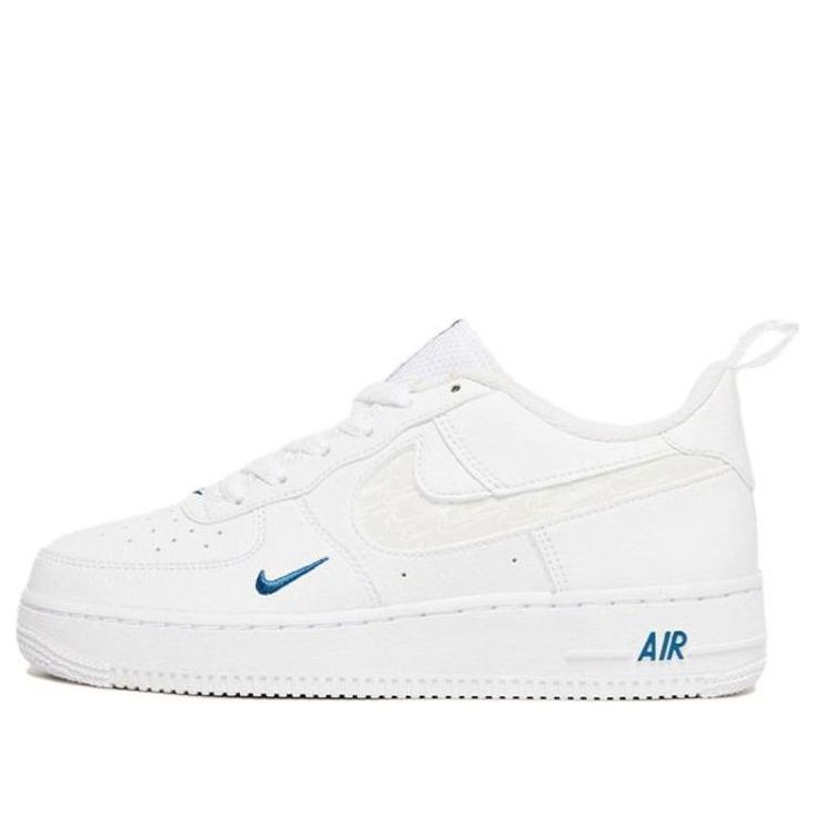 Nike Air Force 1 Low LV8 GS 'White Blue'