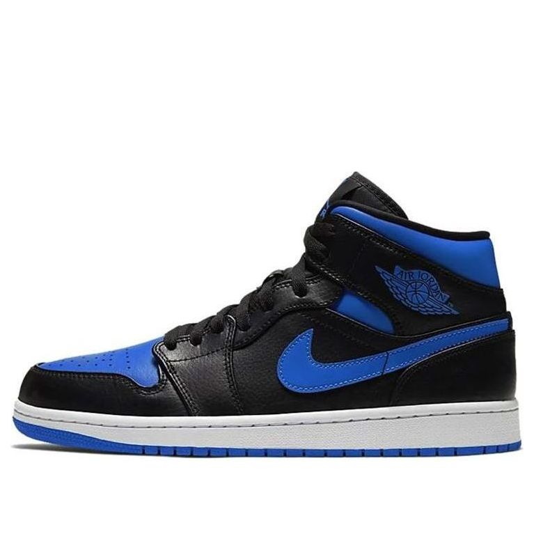 Air Jordan 1 Mid 'Black Hyper Royal'