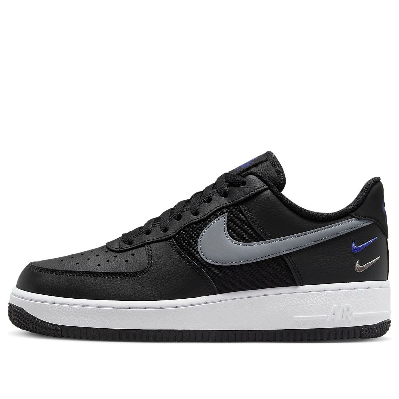 Nike Air Force 1 Low '07 'Double Swoosh Black Racer Blue'