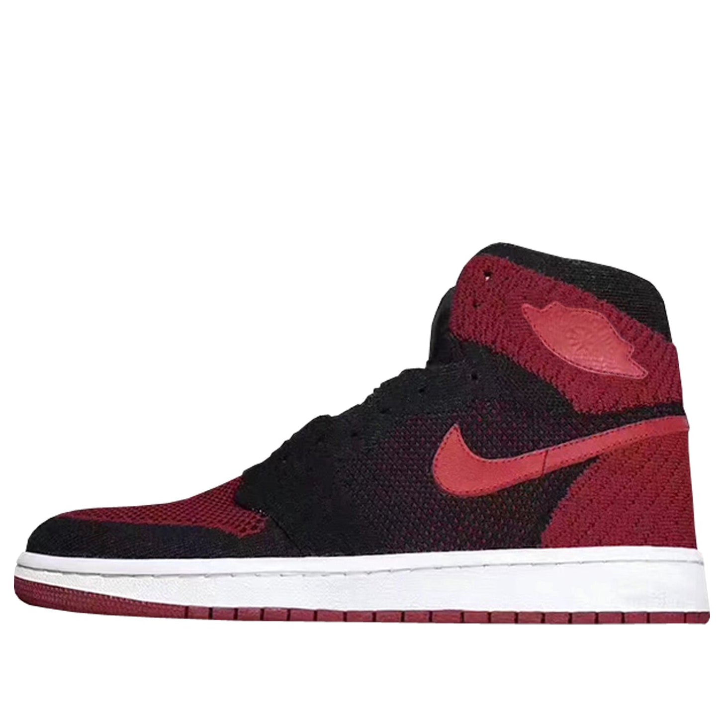 Air Jordan 1 Retro High Flyknit Bred 'Black Red White'