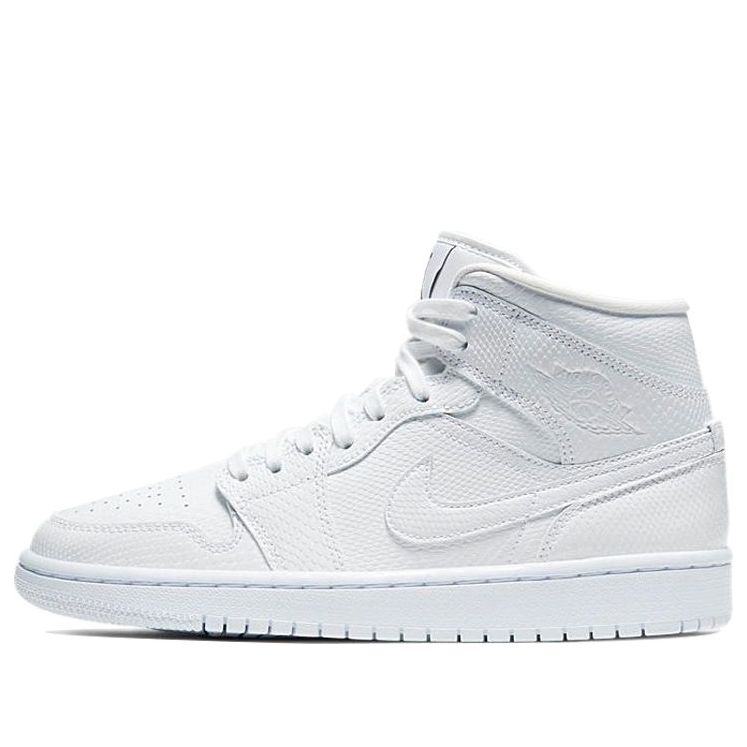 Air Jordan 1 Mid 'White Snakeskin'