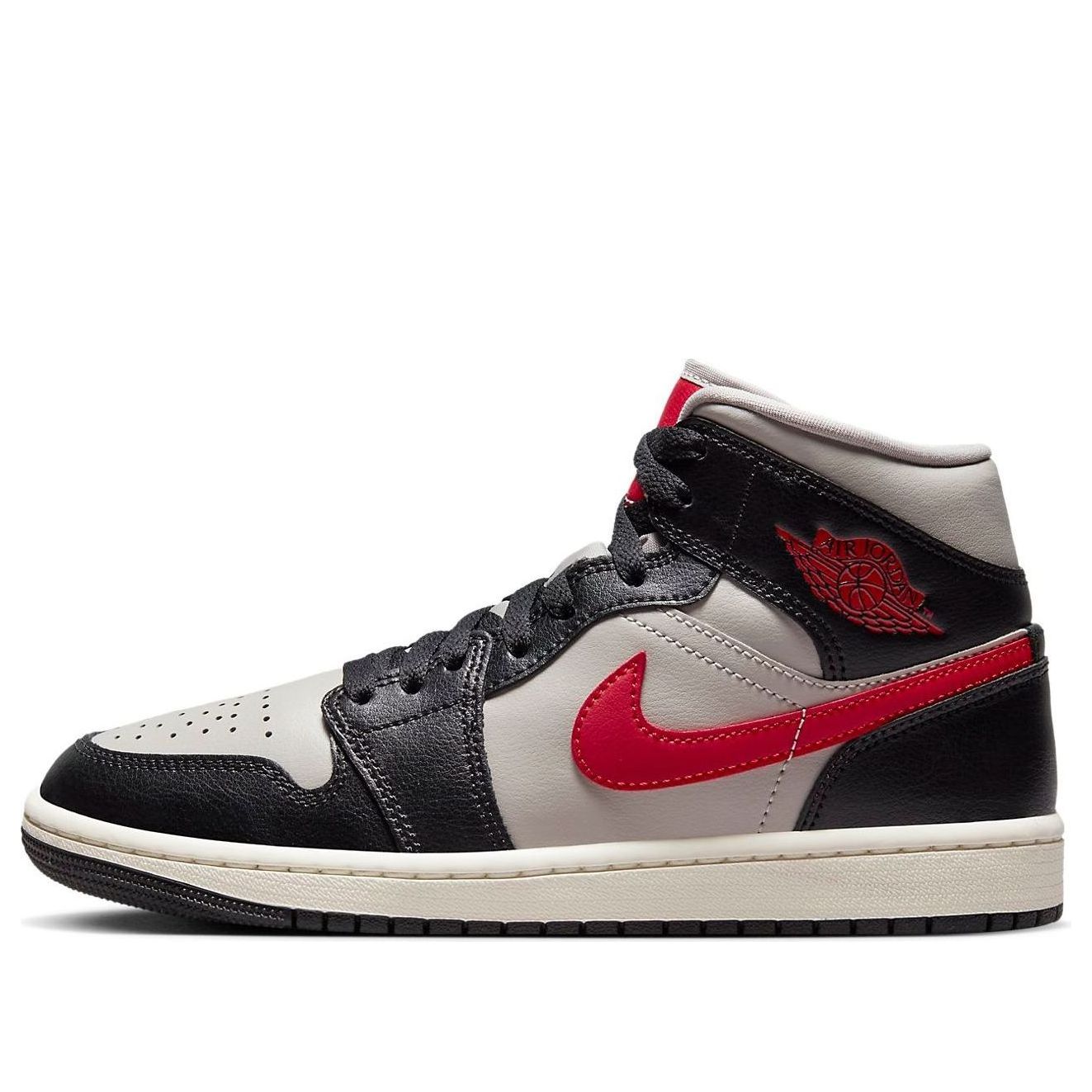 Air Jordan 1 Mid 'Black Gym Red Grey'