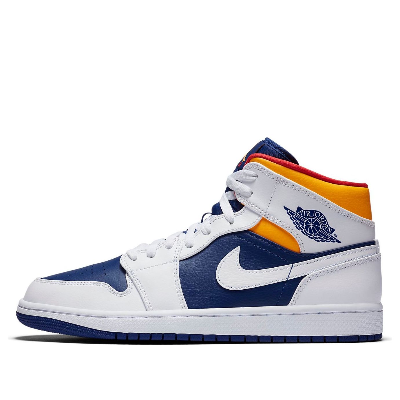 Air Jordan 1 Mid 'White Deep Royal Blue'