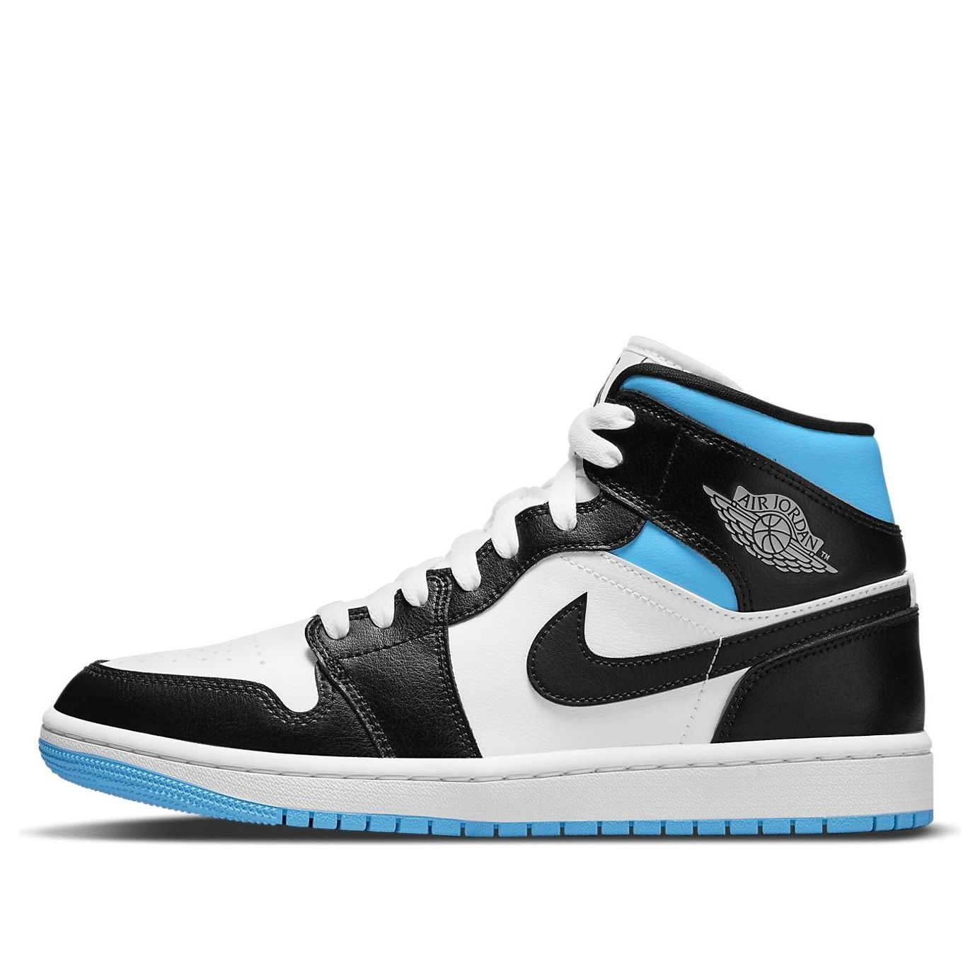 Air Jordan 1 Mid 'University Blue Black White'