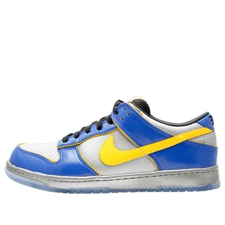 Nike Dunk Low Supreme 'Blue White Yellow'